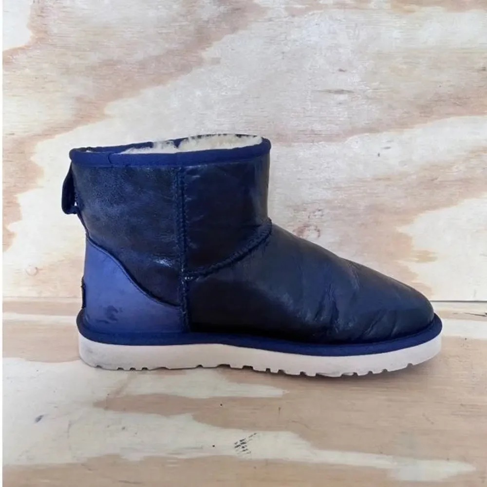 UGG Australia - Classic Mini Deco - Boots - Blue - Women's - 7 - S/N 1004926